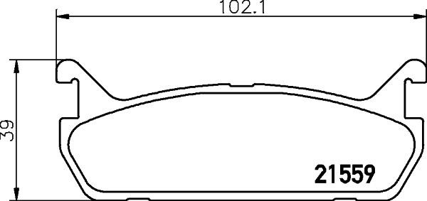 Nisshinbo NP5036 Brake Pad Set, disc brake NP5036