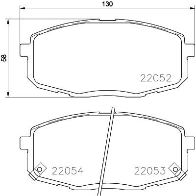 Nisshinbo NP6095 Brake Pad Set, disc brake NP6095