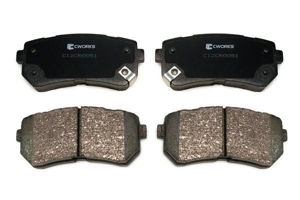 CWORKS C12CR0051 Brake Pad Set, disc brake C12CR0051