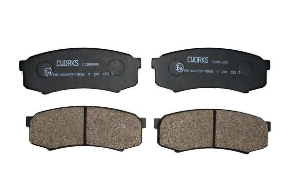 CWORKS C12NR0003 Brake Pad Set, disc brake C12NR0003