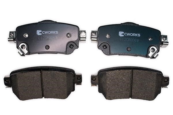 CWORKS C12CR0069 Brake Pad Set, disc brake C12CR0069