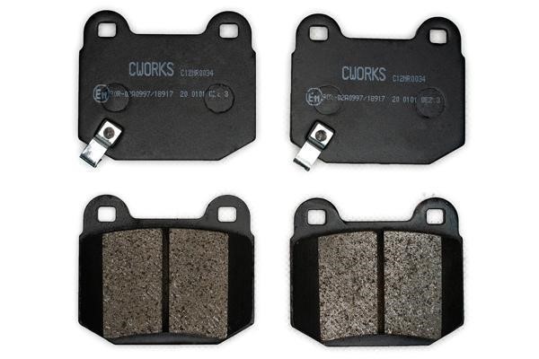 CWORKS C12NR0034 Brake Pad Set, disc brake C12NR0034