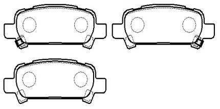 Hsb HP9303 Brake Pad Set, disc brake HP9303