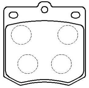 Hsb HP8228 Brake Pad Set, disc brake HP8228
