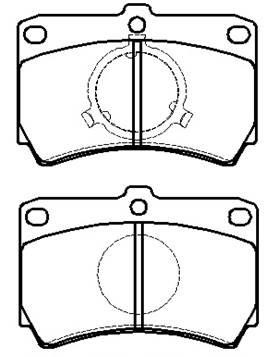 Hsb HP9176 Brake Pad Set, disc brake HP9176