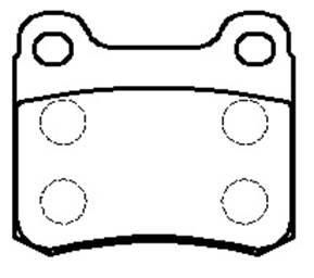 Hsb HP9340 Brake Pad Set, disc brake HP9340