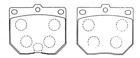 Hsb HP8482 Brake Pad Set, disc brake HP8482