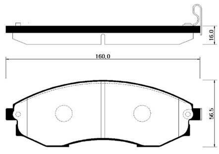 Hsb HP0012 Brake Pad Set, disc brake HP0012