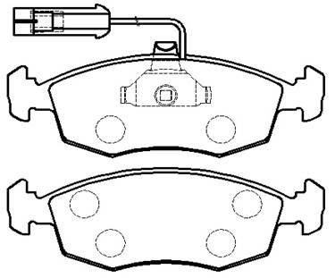 Hsb HP9337 Brake Pad Set, disc brake HP9337