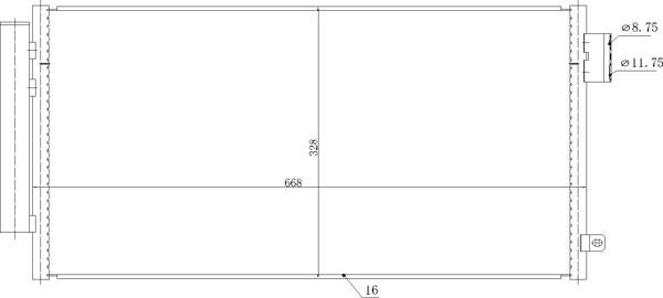 Aircon condenser Fiat Tipo: 637006 Hart AC Condenser