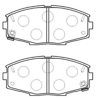 Hsb HP9798 Brake Pad Set, disc brake HP9798