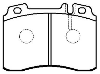 Hsb HP9367 Brake Pad Set, disc brake HP9367