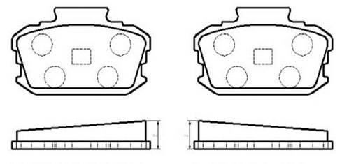 Hsb HP8312 Brake Pad Set, disc brake HP8312