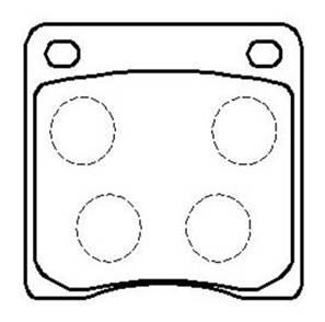 Hsb HP8327 Brake Pad Set, disc brake HP8327
