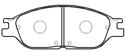 Hsb HP5236 Brake Pad Set, disc brake HP5236