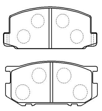 Hsb HP9091 Brake Pad Set, disc brake HP9091