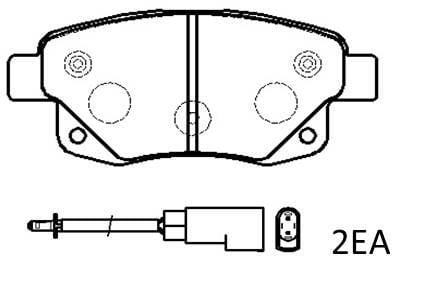 Hsb HP9699 Brake Pad Set, disc brake HP9699