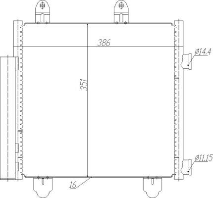 Air con condenser Toyota Aygo: 623851 Hart AC Condenser
