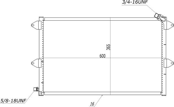 Aircon condenser Seat Inca: 606214 Hart AC Condenser