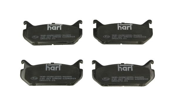 Hart 215 267 Brake Pad Set, disc brake 215267