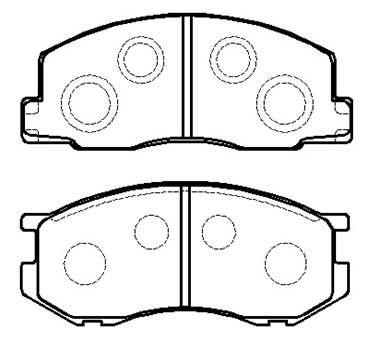 Hsb HP9095 Brake Pad Set, disc brake HP9095