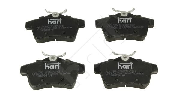 Hart 253 761 Brake Pad Set, disc brake 253761