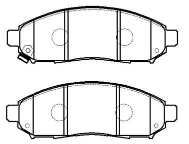 Hsb HP9788 Brake Pad Set, disc brake HP9788