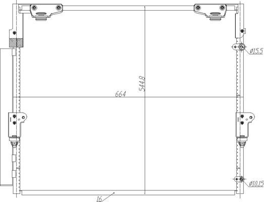 Air con condenser Lexus LX: 621608 Hart AC Condenser