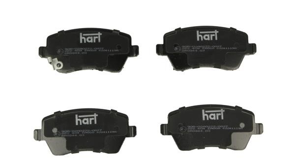 Brake Pad Set, disc brake Hart 222 404