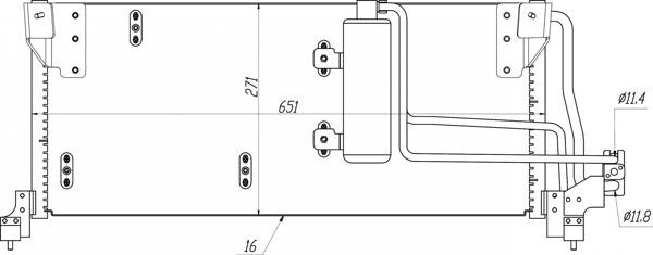 Air con condenser Opel Tigra: 636959 Hart AC Condenser