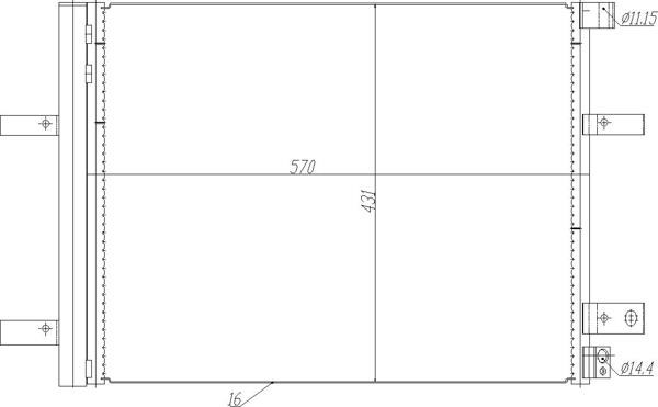 Aircon condenser DS DS 9: 645275 Hart AC Condenser