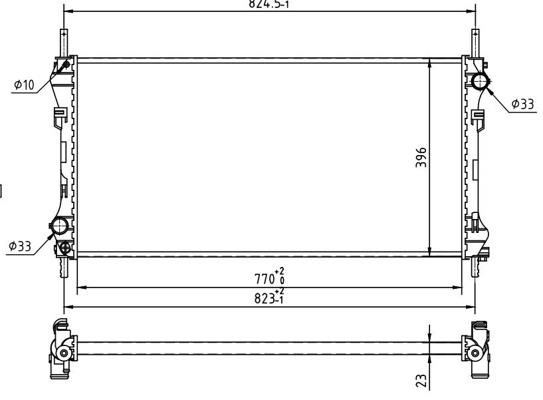 Hart 637 222 Radiator, engine cooling 637222