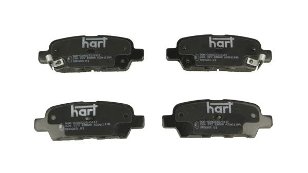 Hart 226 372 Brake Pad Set, disc brake 226372