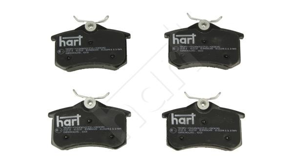 Hart 221 622 Brake Pad Set, disc brake 221622
