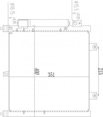 Air conditioner condenser Opel Agila: 608683 Hart AC Condenser