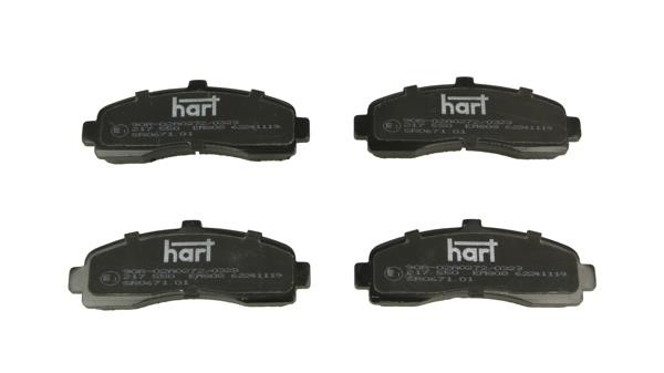 Hart 217550 Brake Pad Set, disc brake 217550