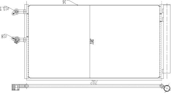 Aircon condenser Volvo: 623861 Hart AC Condenser