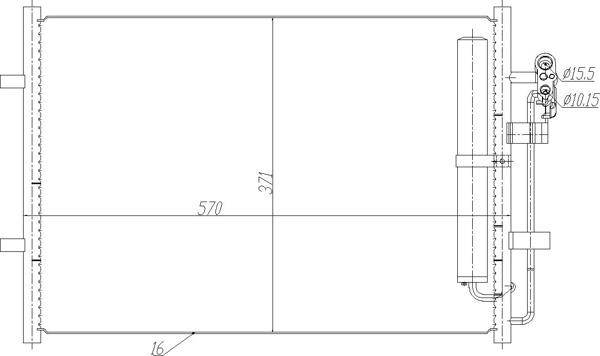 Air con condenser Mazda 3: 623923 Hart AC Condenser