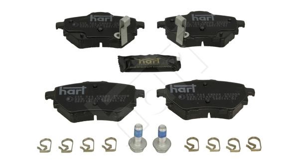 Hart 256 544 Brake Pad Set, disc brake 256544