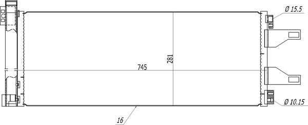 Hart 608 187 Condenser, air conditioning 608187