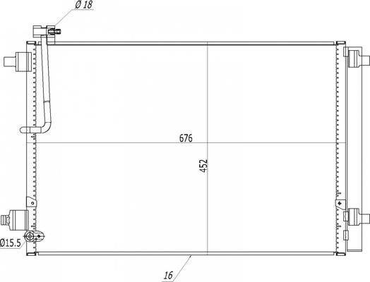 Aircon condenser Audi A8: 636921 Hart AC Condenser