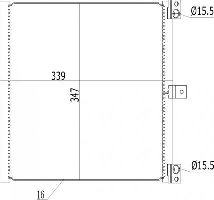 Air conditioner condenser Porsche: 636973 Hart AC Condenser