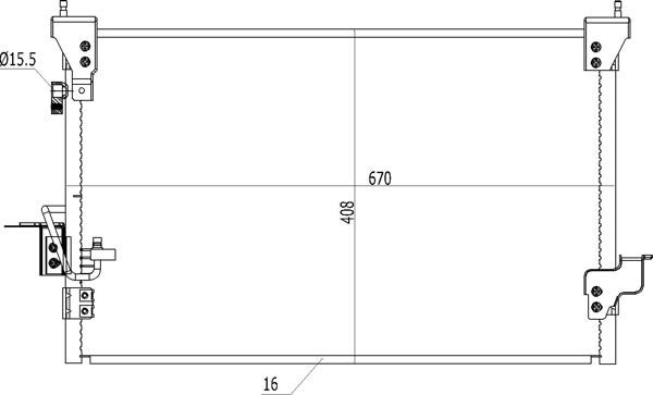Aircon condenser Land Rover: 621706 Hart AC Condenser