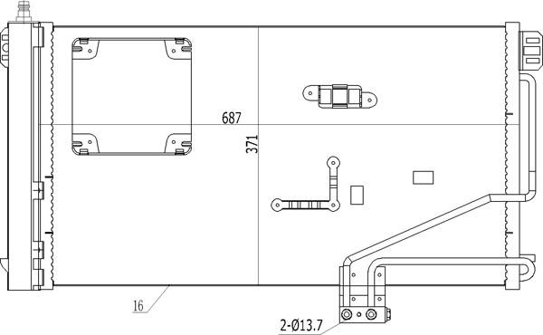 Aircon condenser Mercedes C-Class: 612248 Hart AC Condenser