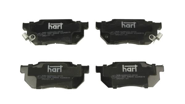 Hart 217 558 Brake Pad Set, disc brake 217558
