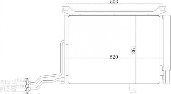 Air con condenser Mini: 621646 Hart AC Condenser