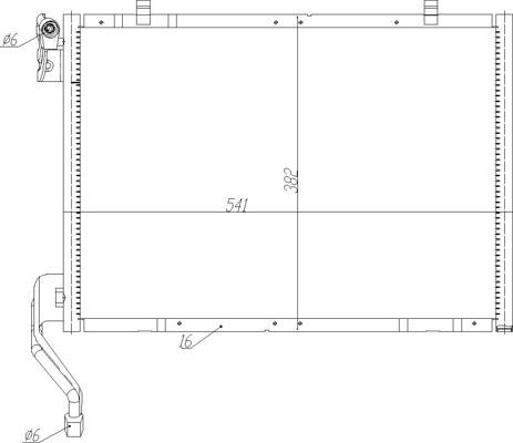 Air con condenser Ford Transit Courier: 636993 Hart AC Condenser