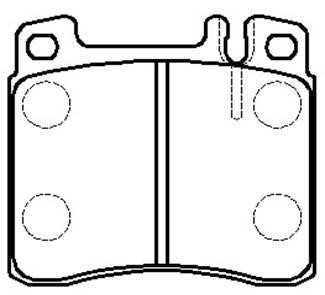 Hsb HP9378 Brake Pad Set, disc brake HP9378