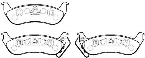 Hsb HP5163 Brake Pad Set, disc brake HP5163