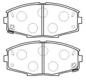 Hsb HP8509 Brake Pad Set, disc brake HP8509